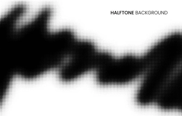 Abstract Vector Halftone Background Black White Monochrome Dotted Texture Stock — Stock Vector