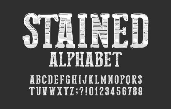 알파벳 전형적 빈티지 타이포그래피 디자인을 타이포그래피 — 스톡 벡터