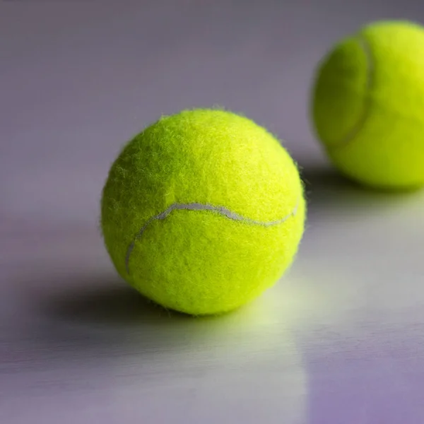 Yellow tennis ball  on white background