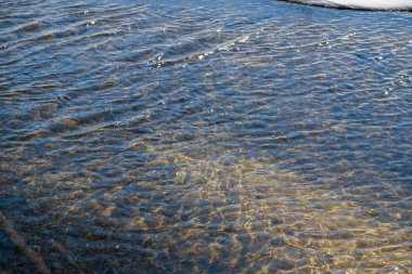 gölet yüzeyinin. su Ripples.