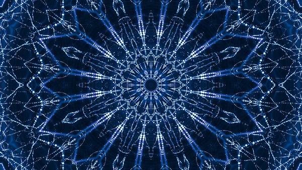 Fundo Abstrato Azul Renderização Partículas Brilhantes — Fotografia de Stock