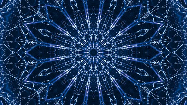 Fondo Abstracto Azul Representación Partículas Brillantes — Foto de Stock