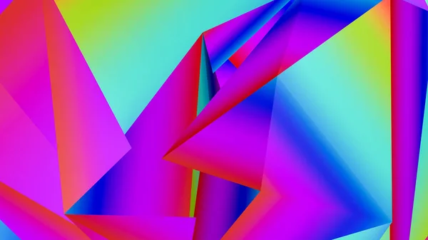 Fondo Abstracto Tridimensional Multicolor Renderizado —  Fotos de Stock