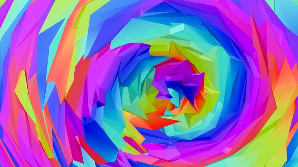 Fundo Abstrato Tridimensional Multicolorido Renderização — Fotografia de Stock