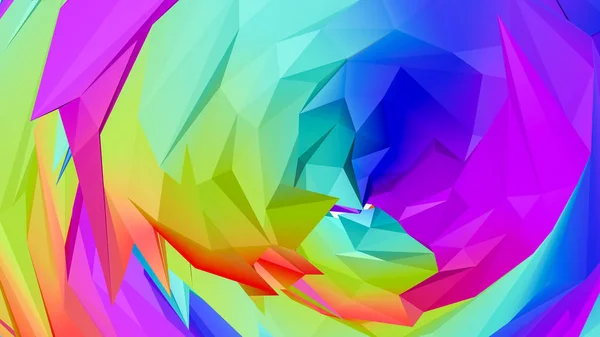 Різнокольоровий Тривимірний Абстрактний Фон Візуалізація — стокове фото