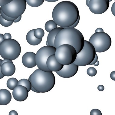 üç boyutlu küreler. arka plan. 3D render