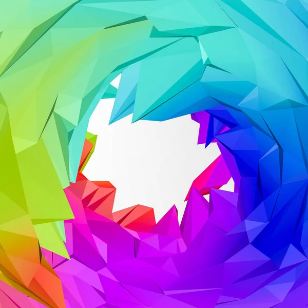 multicolored three-dimensional abstract background. 3D rendering