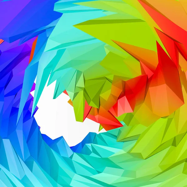 multicolored three-dimensional abstract background. 3D rendering