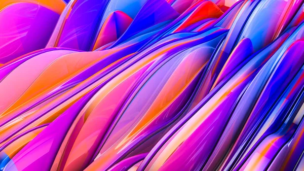 Glass Multicolored Background Abstract Illustration Rendering — Stock Photo, Image