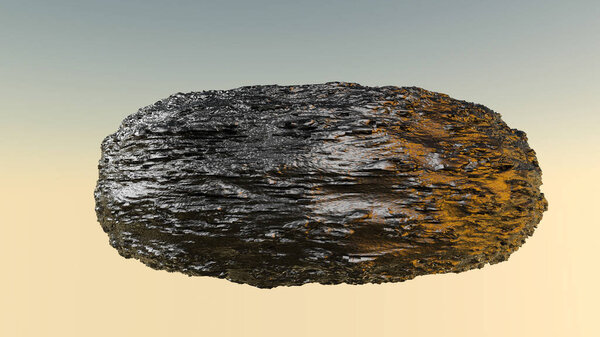 трехмерная ухабистая модель абстрактного камня. 3D рендеринг
