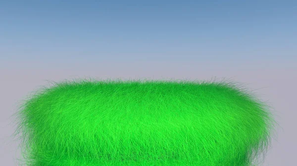 緑の立体下向き 抽象的なイラスト レンダリング — ストック写真