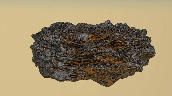 Dreidimensionales Holpriges Modell Eines Abstrakten Steins Darstellung — Stockfoto