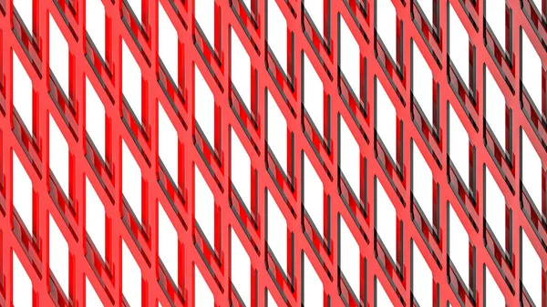 Red Abstract Lattice Three Dimensional Background Rendering — Stock Photo, Image