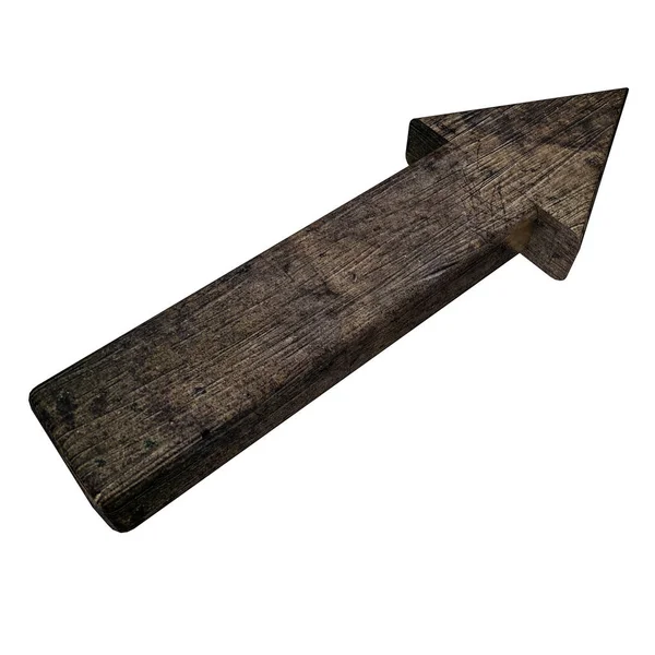 ok biçiminden eski bir metal üç boyutlu figürü. 3D render