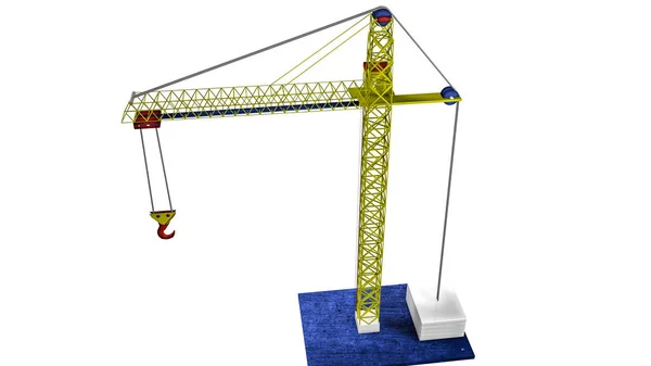 Dreidimensionales Modell Eines Spielzeugkrans Darstellung — Stockfoto
