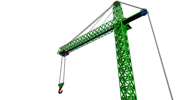 Dreidimensionales Modell Eines Grünen Spielzeugkrans Darstellung — Stockfoto