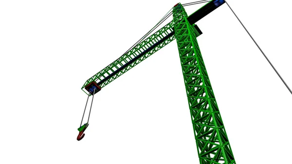 Dreidimensionales Modell Eines Grünen Spielzeugkrans Darstellung — Stockfoto