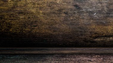 bir metal duvar ve tavan oda. eski metal doku. 3D render