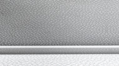 beyaz deri duvar ve tavan oda. eski metal doku. 3D render