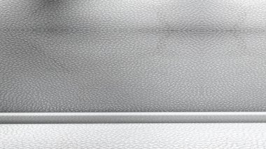 beyaz deri duvar ve tavan oda. eski metal doku. 3D render