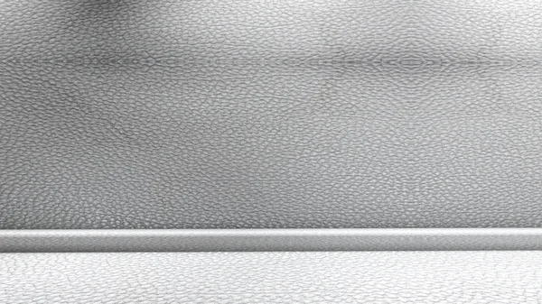 beyaz deri duvar ve tavan oda. eski metal doku. 3D render