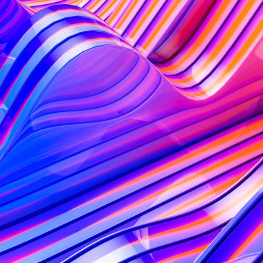 çok renkli arka plan cam. soyut resim. 3D render