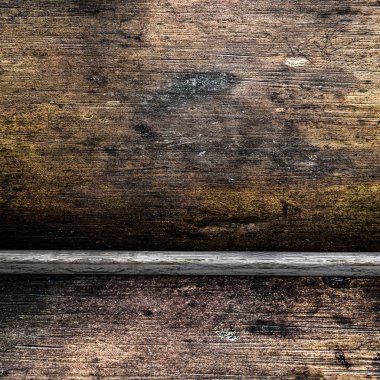 bir metal duvar ve tavan oda. eski metal doku. 3D render