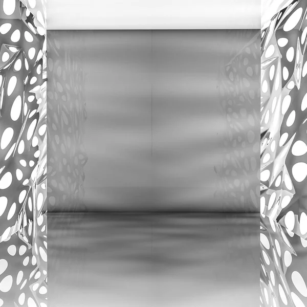 Gray Openwork Abstract Background Rendering — Stock Photo, Image
