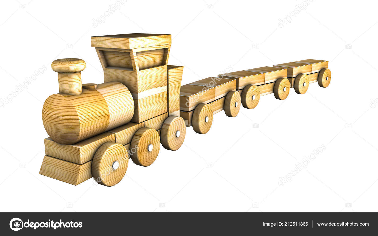 wooden train carriages