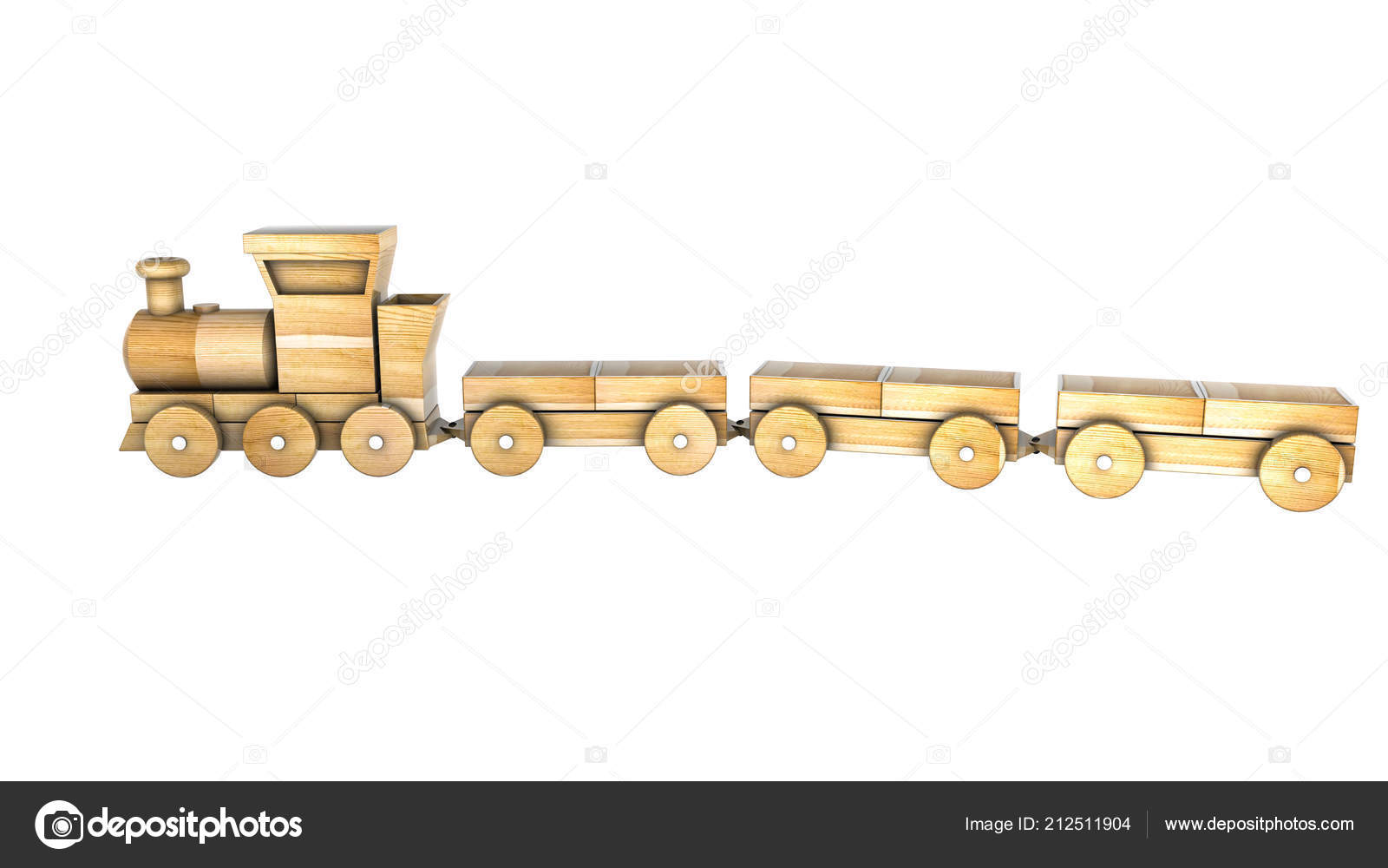 wooden train carriages