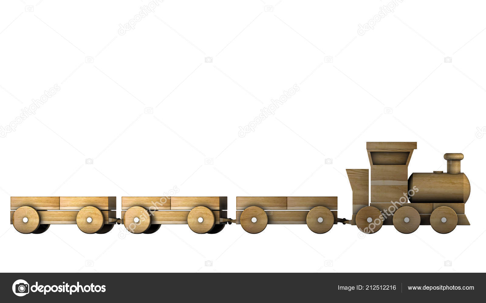 wooden train carriages