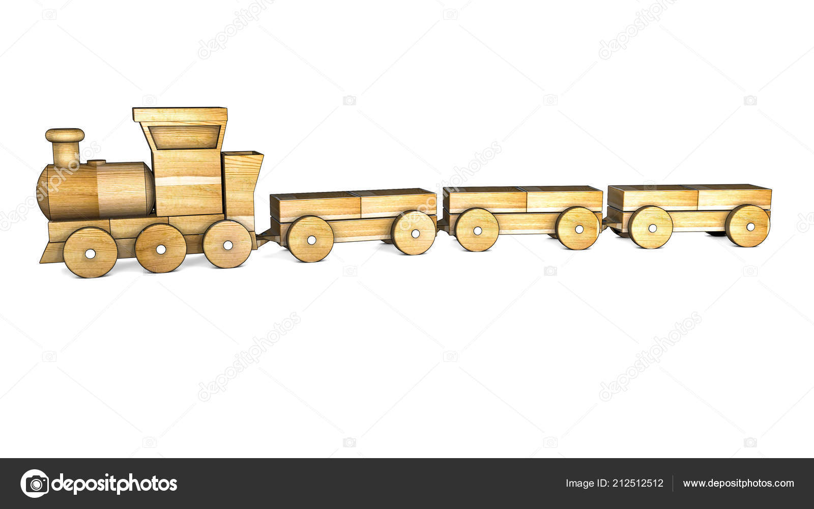 wooden train carriages