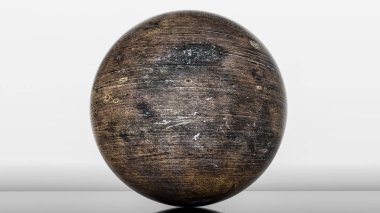 karanlık metal parlak küreler. 3D render