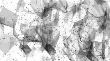 beyaz bir arka plan üzerinde siyah parçacıklar sinek. arka plan. 3D render