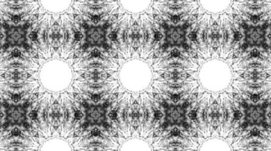 arka plan siyah bir zemin üzerine beyaz parçacıkların. kaleydoskop arka plan. 3D render