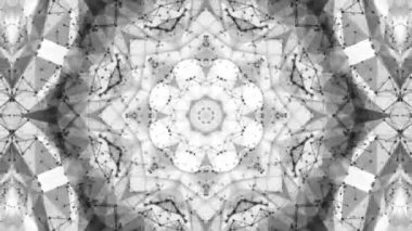 arka plan siyah bir zemin üzerine beyaz parçacıkların. kaleydoskop arka plan. 3D render