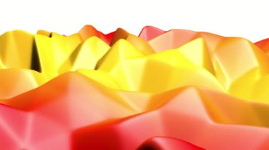 dalgalı çok renkli yüzeyde deforme. soyut arka plan. 3d render