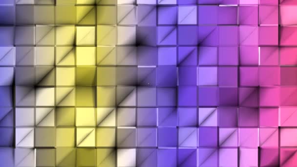 Langsam Bewegender Polygonaler Hintergrund Mit Niedrigem Polygonanteil Darstellung — Stockvideo