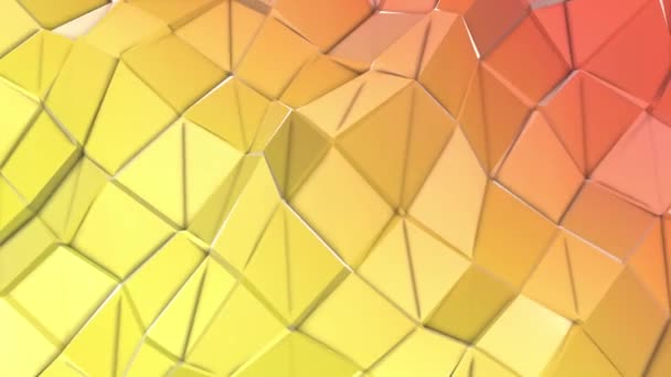 plan bas-polygonal en déformation. fond abstrait. rendu 3D 