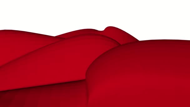 膨胀起伏的红色表面 抽象的背景 — 图库视频影像