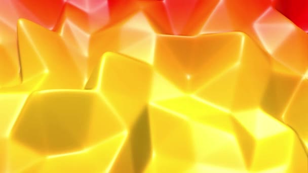 surface basse-polygonale ondulante en déformation. fond abstrait. rendu 3D 