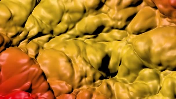 Deformieren Wellenförmige Mehrfarbige Oberfläche Abstrakter Hintergrund Darstellung — Stockvideo