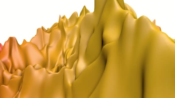 Deforming Undulating Multi Colored Surface Abstract Background Rendering — Stock Video