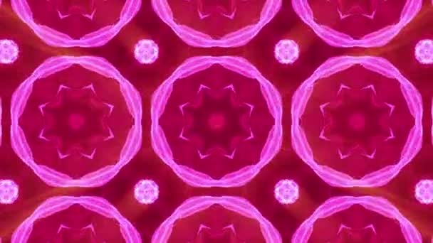 Abstrakter Dreidimensionaler Kaleidoskop Hintergrund Darstellung — Stockvideo