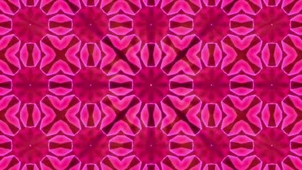 Abstract Three Dimensional Kaleidoscope Background Rendering — Stock Video