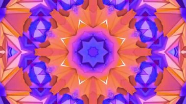 üç boyutlu kaleydoskop arka plan soyut. 3D render