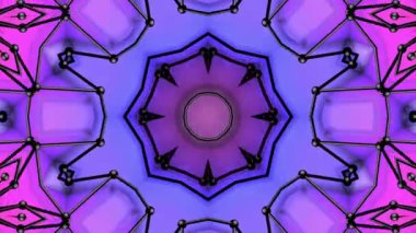 üç boyutlu kaleydoskop arka plan soyut. 3D render