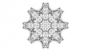 üç boyutlu kaleydoskop arka plan soyut. 3D render