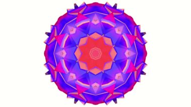 üç boyutlu kaleydoskop arka plan soyut. 3D render