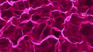 eğri üç boyutlu formlar mor siyah bir arka plan karşı yavaş hareket edin. arka plan. 3D render